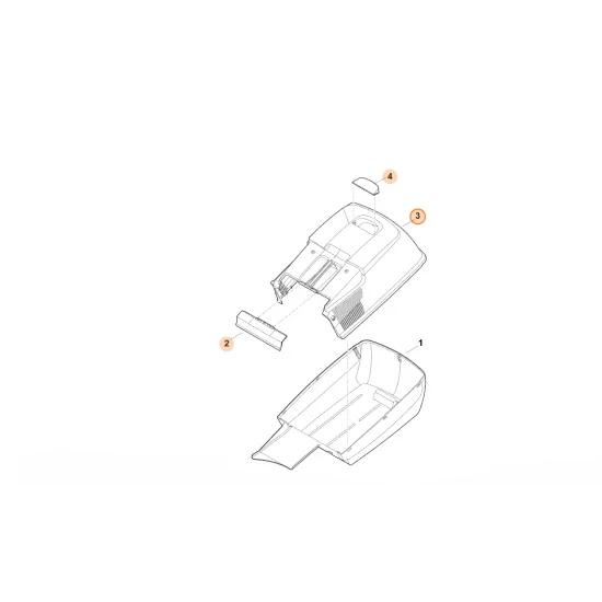 STIHL  Górna część kosza na trawę 6371 760 2103